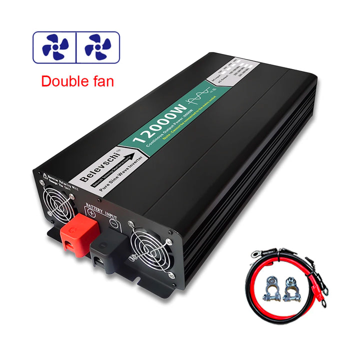 Pure Sine Wave Inverter 12V 24V 48V DC To AC 110V 220V  8000W 12000W