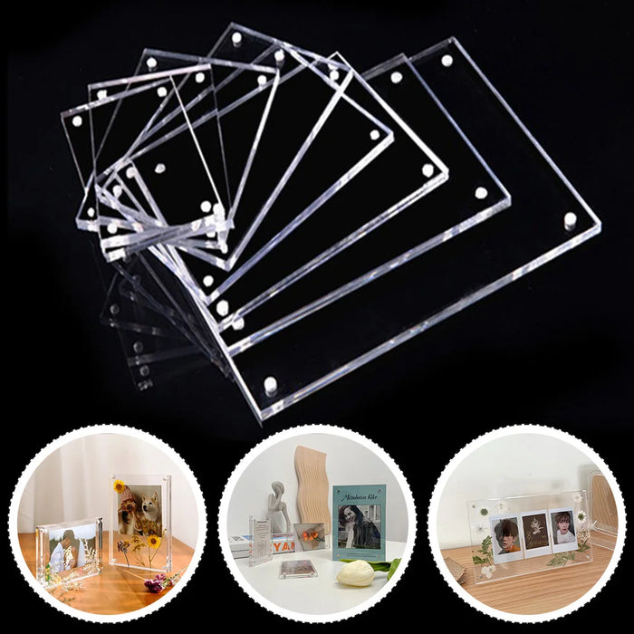 1 Pc Transparent Photo Frame