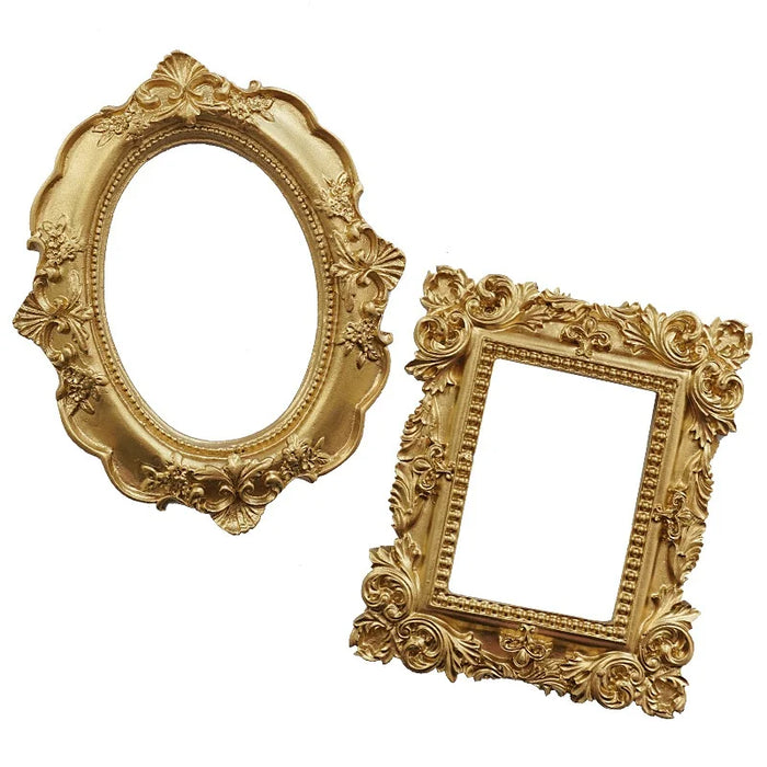 Golden Retro Photo Frame