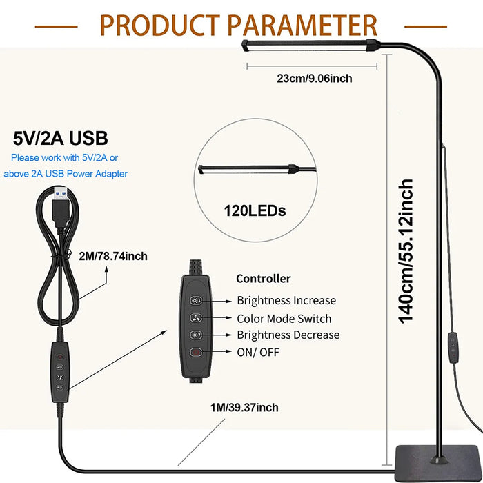 Adjustable Gooseneck Stand Light