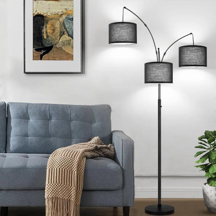 3 Curved Floor Lamps for Living Room