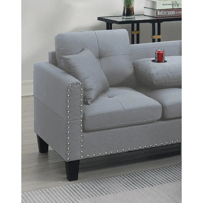 Convertible Chaise Longue Sofa