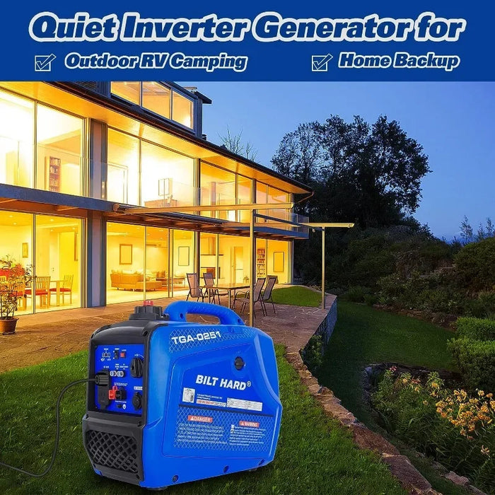 Generator 2500 Watt,Quiet Inverter Generator Portable 80cc 4 Stroke Engine