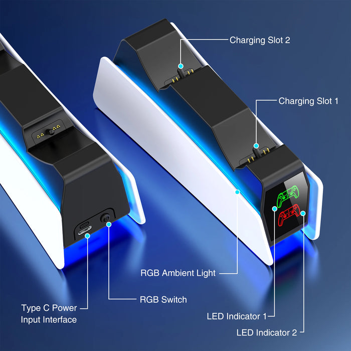 Charging Stand Docking Station For PS5 Gamepad