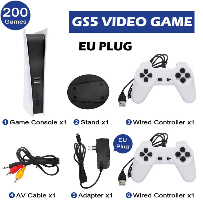 NEW GS5 Game Station 5 Video Game Console With 200 Classic Games