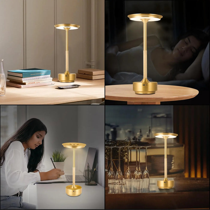 Wireless Table Lamp Rechargeable Desktop Night Light