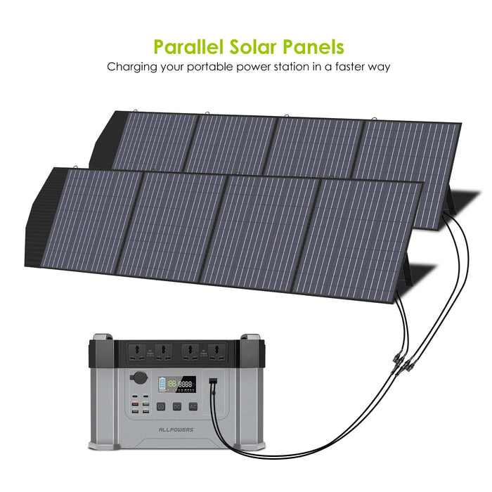 ALLPOWERS Portable Foldable Solar Panel Charger USB DC 18V 200W