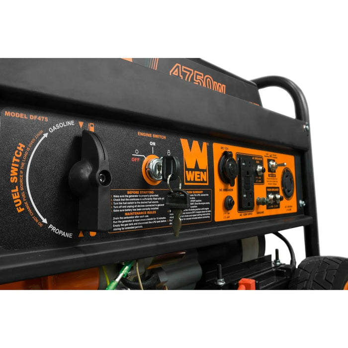 WEN DF475T Dual Fuel 120V/240V Portable Generator