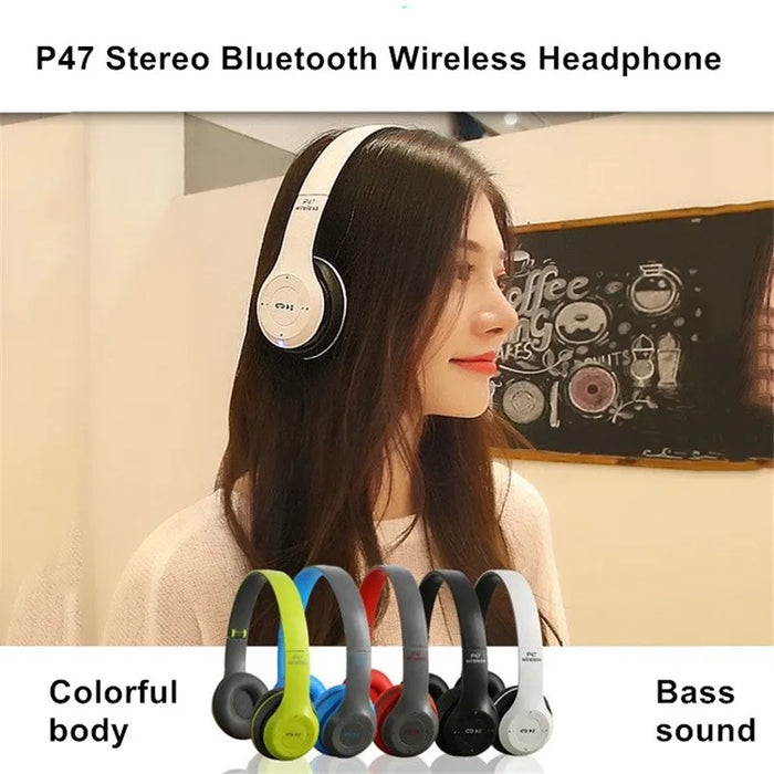 Stereo P47 Headset 5.0 Bluetooth for iPhone XiaoMi