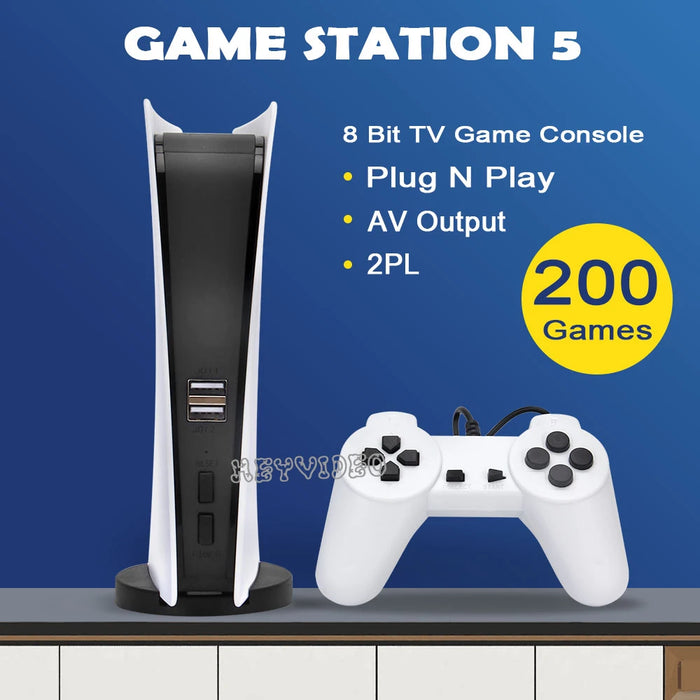 Game Station 5 With 200 Classic Games