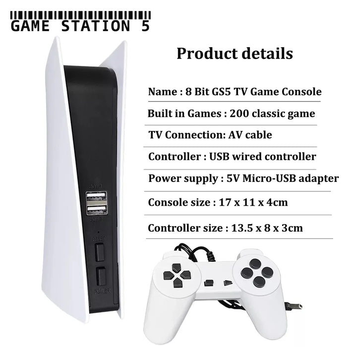 New GS5 Game Station 5 Video Game Console With 200 Classic Games