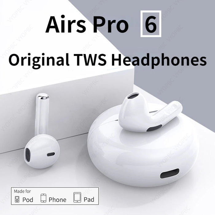 Original Air Pro 6 TWS Wireless Headphones Mic Pods