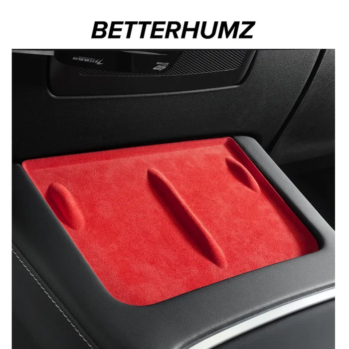 Betterhumz For Tesla Wireless Charging Pad Alcantara Cover Model 3 2023 2022