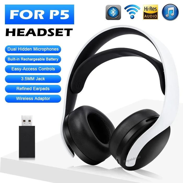 3D Noise Reduction Microphone Wireless Headset For PS5 3D