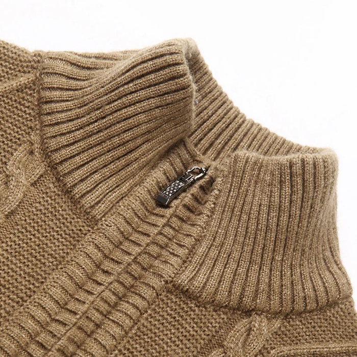 Men's Thicken Zipper Sweater 2023 Autumn & Winter Fashion