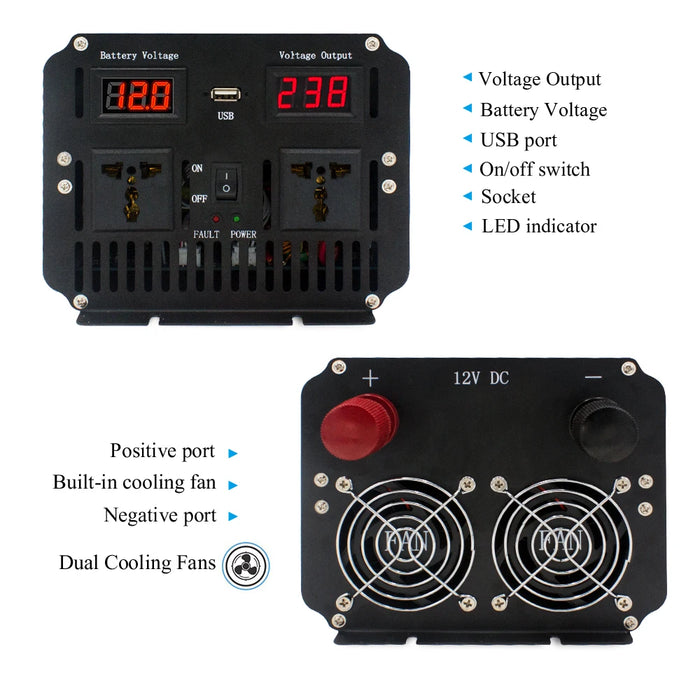 Pure Sine Wave Inverter DC 12v/24v To AC 220v 5KW 6KW 8KW Volt