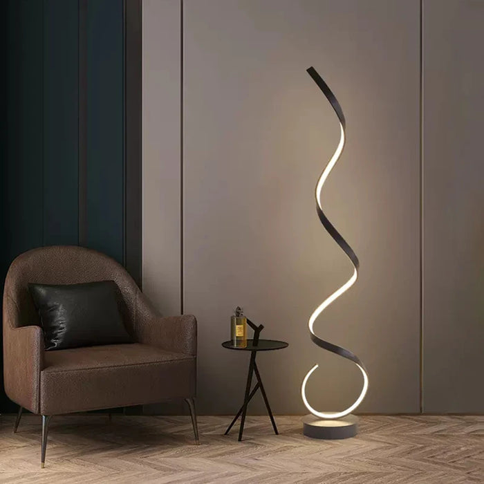 Modern LED Strip Bedroom Floor Lamp