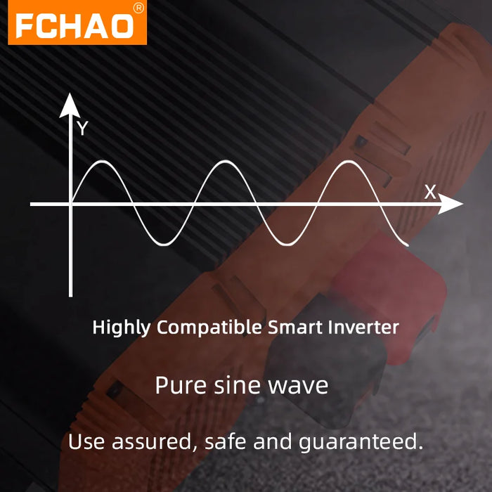 FCHAO 1800W Pure Sine Wave Solar Inverter DC to AC Power Invertor 12V 24V 48V