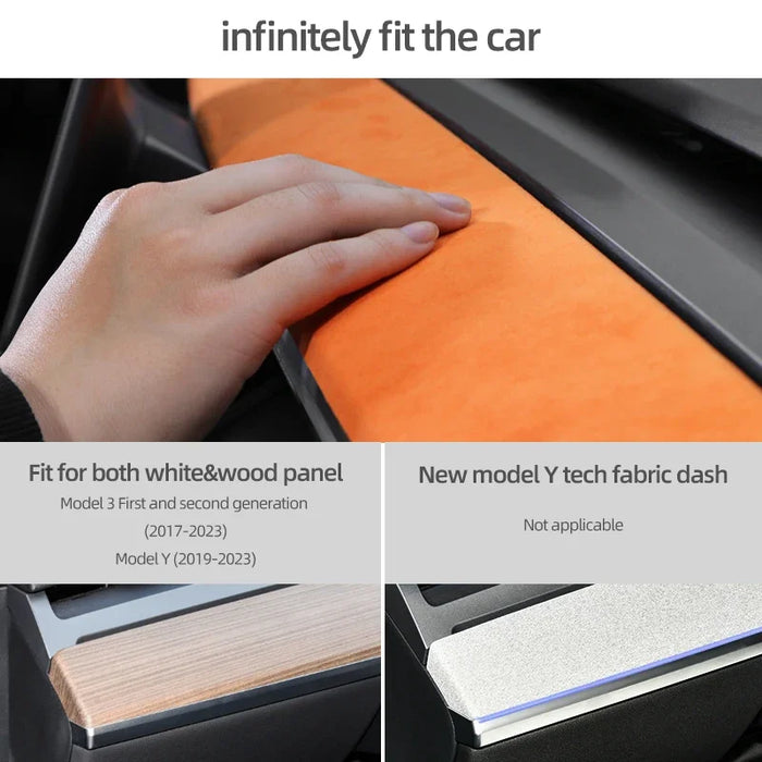 BETTERHUMZ Car Dashboard Moulded Cover For Tesla Model 3 Y 2019-2023