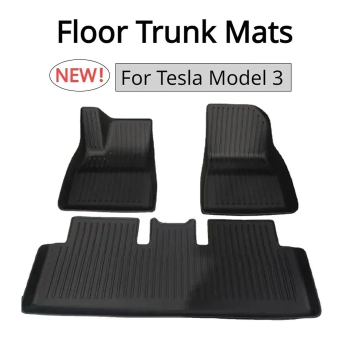 Floor Trunk Mats for Tesla Model 3